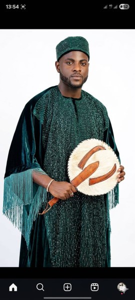 Classic Agbada with kaftan and trouser