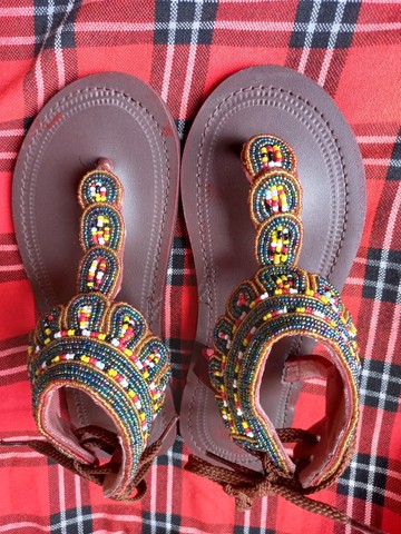 Kids sandals, Masai sandals, children sandals, beaded sandals