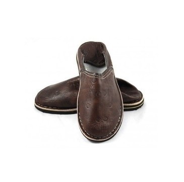 GRANDE VENTE! Babouche en cuir véritable Unisexe fait main par des artisans du Maroc