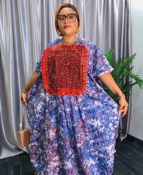 Rich Aunty Vibes Adire BuBu/Agbada/BouBou