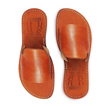 Sandale de plage en vrai cuir pour Femme