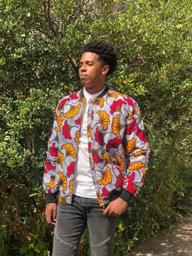 Unisex wax bomber jackets “Wedding flowers”