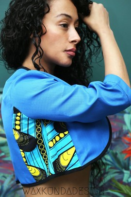 Wax suit jacket "AMPOULE" Waxkundadesign