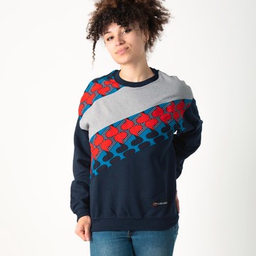 Sweat avec wax multicolore