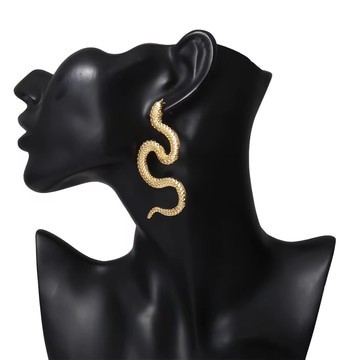 Boucles d'Oreilles "Sérénade Ophidienne" – Dorées