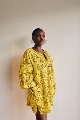 Mango Sundae Bogolan Cloak (Pre-Order)