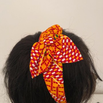 Handmade African Print Ankara Handmade Multicolor Bow Detail Colorful Headband