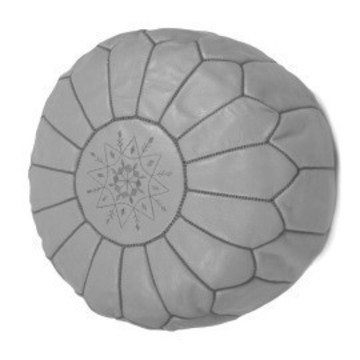 Poufs en cuir véritable confortable finition haute gamme