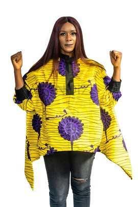 African Print Batwing Top, Ankara Top, Ankara Blouse