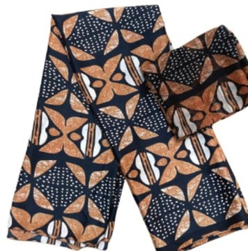BOGOLAN PATTERN PRINTED SILK FABRIC