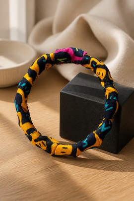 Wax bracelet, ethnic jewel, handmade bracelet Zig Zag shape