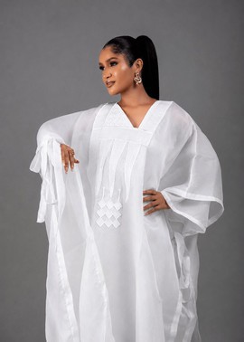 BOUBOU DE LUXE BLANC (DOUBLURE INCLUSE)