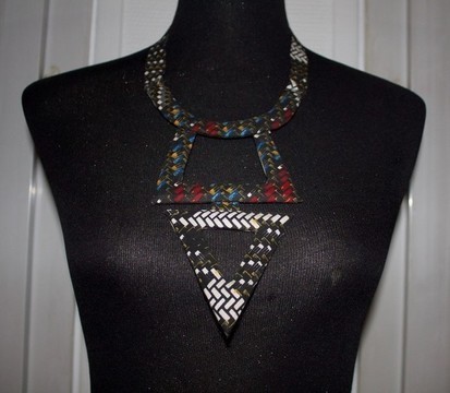 Wax necklace "Aminata Fall"
