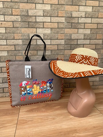 Tote bag and matching hat
