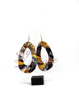 Creole earrings in very chic wax