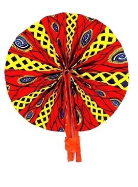 Leather and wax fan BOUDARI