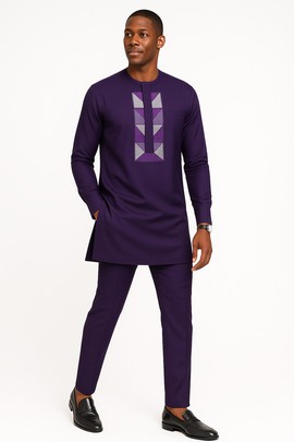 embroidereder men's kaftan