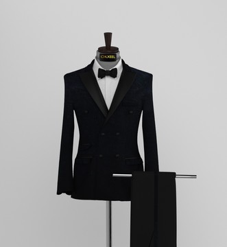 BLACK CULDRON DOUBLE BREASTED SUIT.     BEST SELLER