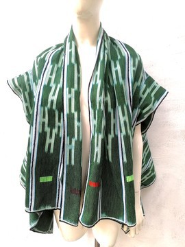 Baoulé woven cotton afro kimono