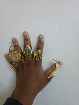 Brass rings, African brass rings, boho rings, statement rings,