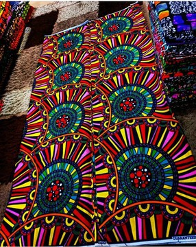 abebi colorful Ankara fabric 6yards