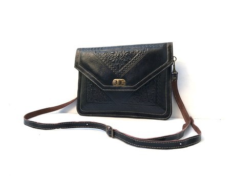 genuine leather wallet Black