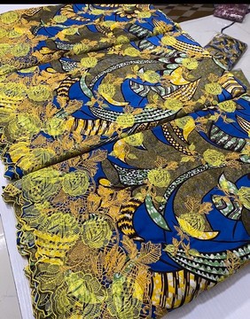 Embroidery Grand Glitter Super wax Vlisco/ Ankara Print