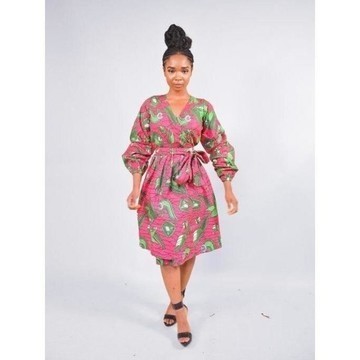 Efe wrap dress