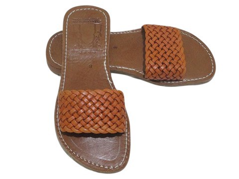 Sandale de plage en vrai cuir pour Femme
