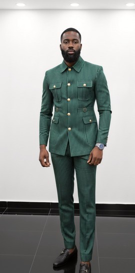 Safari suit men's Safari jacket Sharp greenSafari Suit