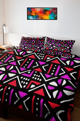 Linge de lit motif africain - Nyumba Kweli, élégance et qualité