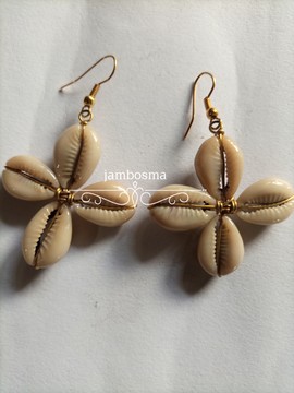 African brass earrings, brass jewelry