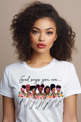 T-shirt - "God says you are"