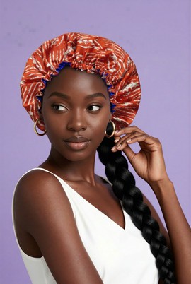 Reversible silk beanie / satin nightcap / hair accessories for women