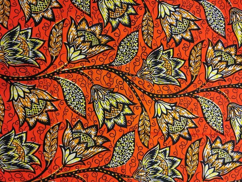 Tissu wax africain Ankara fabric imprimée wax motif: