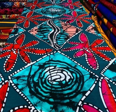 Africa print fabric, Adire Fabrics (6 yards)