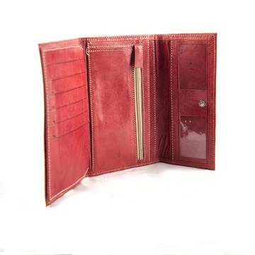 handmade real leather wallet