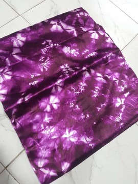 4 Yards Adire Silk Fabric, Nigeria Tribal Dashiki, Nigerian Wedding Dress, Adire Tie Dye Fabric