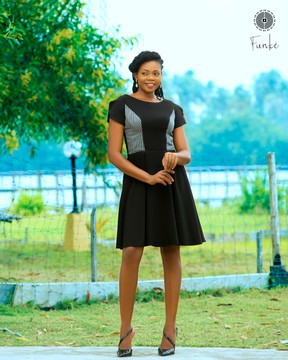 Robe Enam, noire