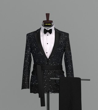 SEQUINS VELVET TUXEDO SUIT.........................BEST SELLER