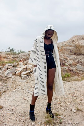 Fancy Hooded Bogolan Cloak (Pre-Order)