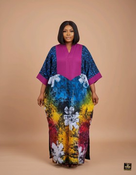 Robe en batik imprimé africain