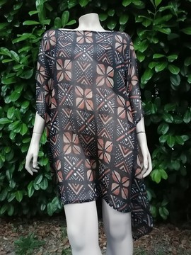 Bogolan beach tunic / mini makeba "The sublime"
