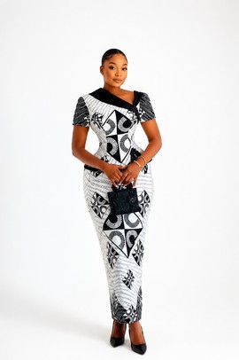 Élégante robe corset en Ankara africain | Robe moulante en imprimé africain | Tenue chic pour soirée