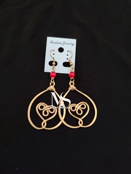 Brass earrings , brass and bone earrings , Wholesale brass earrings