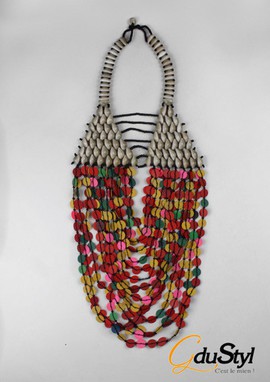 Collier en coquillage " Linguére Pokou" GM