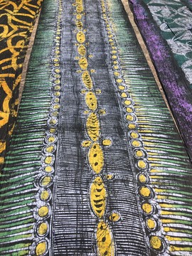 African Adire Eleko/ Handmade Nigerian Adire/ Quality Batik Fabric/  100% cotton/ Tie Dye Kampala1