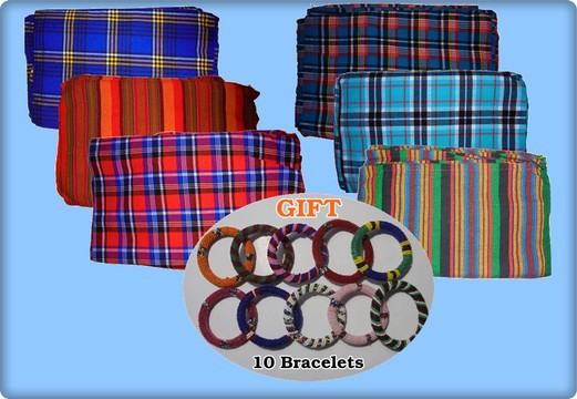 Ensemble de 6 shukas Masai doués