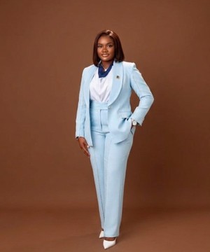 Light Blue Single-Breasted Blazer Suit