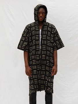 Paree Hooded Bogolan Cloak (Pre-Order)